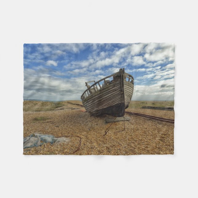 Manta Polar Barco de pesca de madera abandonado el | Dungeness (Frente (Horizontal))
