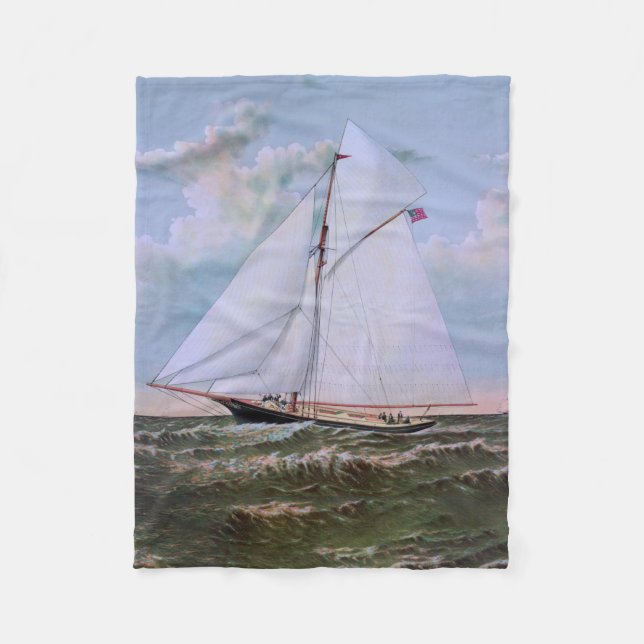 Manta Polar Barco de vela antiguo (Anverso)
