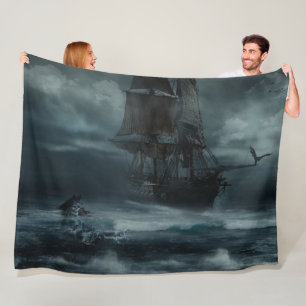 Manta Polar BARCO PIRATA en una TORMENTA