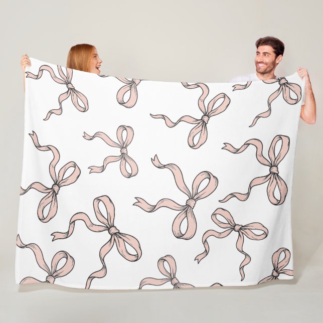 Manta Polar Barcos de cinta rosada de moda y lindo delineados  (In situ)