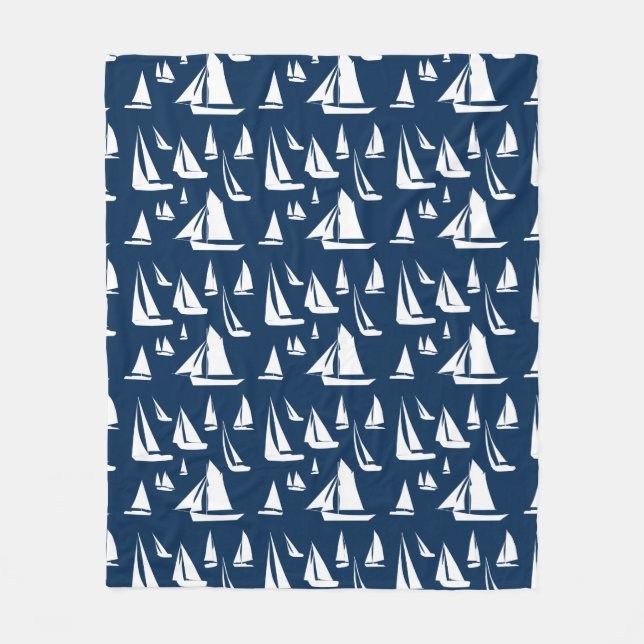 Manta Polar Barcos náuticos Azul de la Marina Náutica (Anverso)
