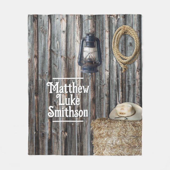 Manta Polar Barn de Cowboy Occidental (Anverso)