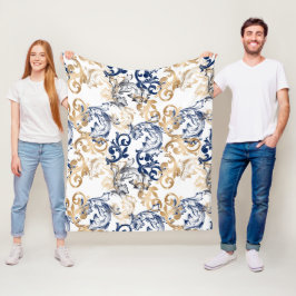 Manta Polar Baroque-Style Retro Classic Pattern 