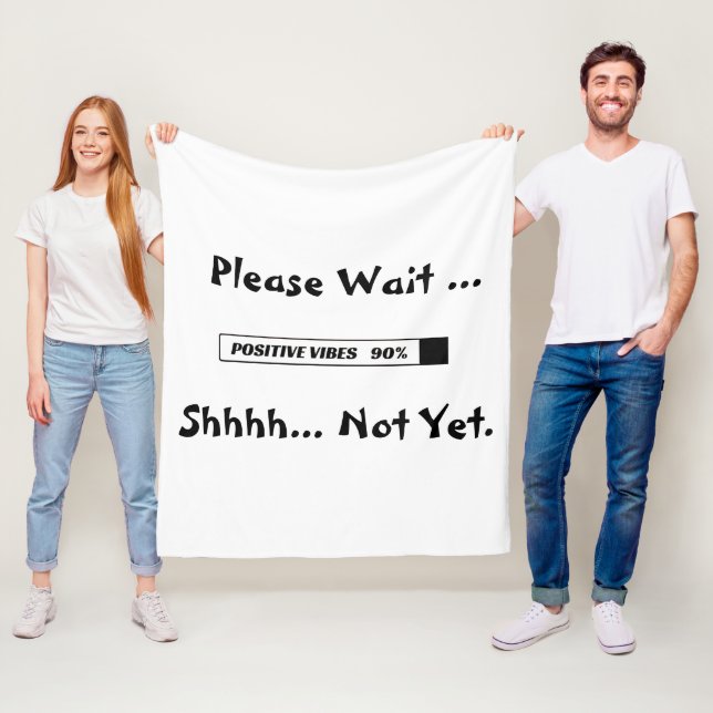 Manta Polar "Barra de carga" Guay Motivational Fleece Blanket (In situ)