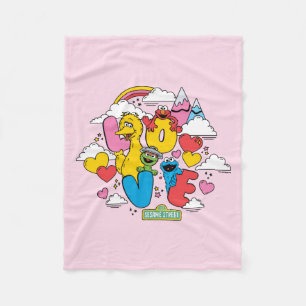 Manta Polar Barrio Sésamo Amor