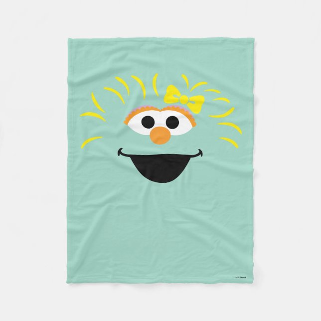 Manta Polar Barrio Sésamo | Arte Rosita Face (Anverso)