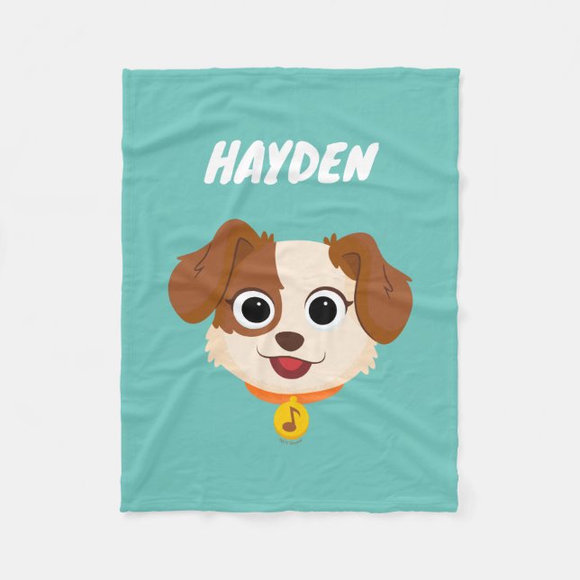 Manta Polar Barrio Sésamo | Cara de tango | Añadir su nombre (Anverso)