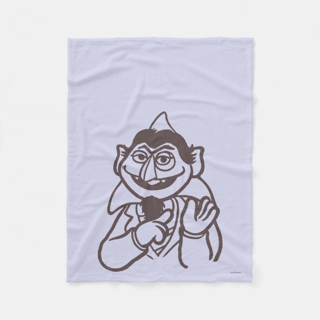 Manta Polar Barrio Sésamo | Count von Count (Anverso)