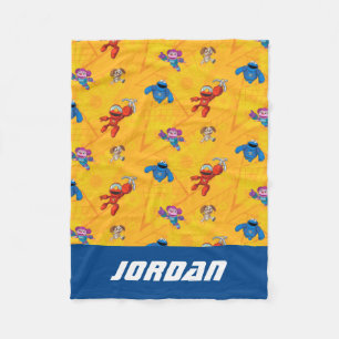 Manta Polar Barrio Sésamo Edificios Mecha Añadir nombre