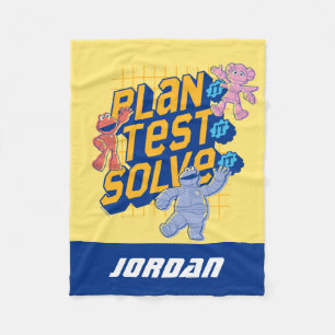 Manta Polar Barrio Sésamo Edificios Mecha Añadir nombre