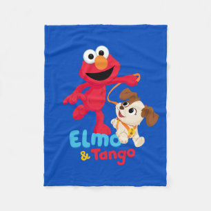 Manta Polar Barrio Sésamo   Ejecución de Elmo y Tango