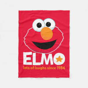 Manta Polar Barrio Sésamo Elmo Lots of Laughs Desde 1984
