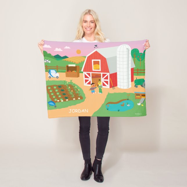 Manta Polar Barrio Sésamo | Escenario de la granja (In situ)