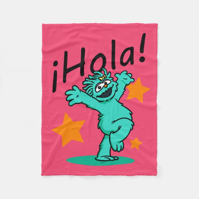 Manta Polar Barrio Sésamo | ¡Hola! Rosita (Anverso)