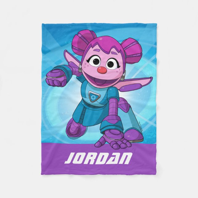 Manta Polar Barrio Sésamo | Mecha Builders Abby | Añadir nombr (Anverso)