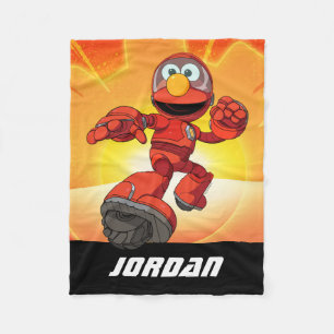 Manta Polar Barrio Sésamo Mecha Builders Elmo Añadir nombr