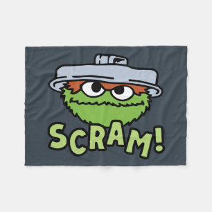 Manta Polar Barrio Sésamo Oscar el Grouch Scram!