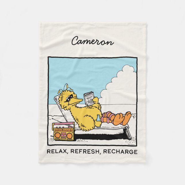 Manta Polar Barrio Sésamo | Relajación de aves grandes | Añadi (Anverso)