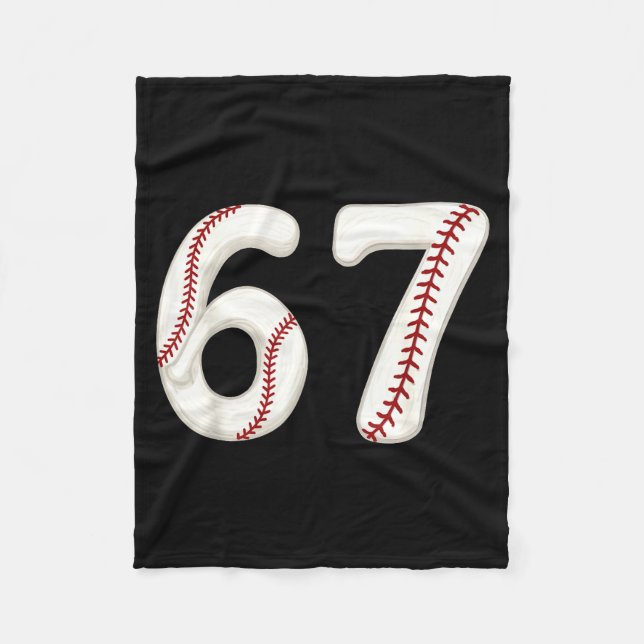 Manta Polar Baseball 67 Number Funny Six Seven Gen Alpha Meme  (Anverso)