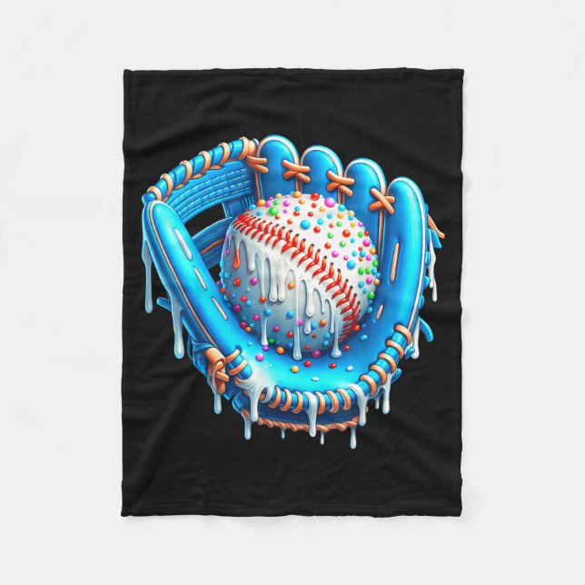 Manta Polar Baseball Drip Ice Cream Glove With Sprinkles Ball  (Anverso)