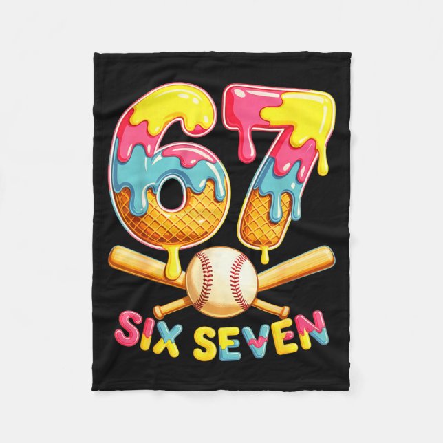 Manta Polar Baseball Drip Ice Cream Number 67 Player Lifestyle (Anverso)