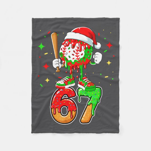 Manta Polar Baseball Drip Number 67 Meme Ice Cream Dripng Chri (Anverso)