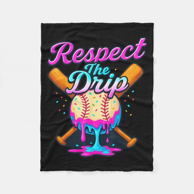 Manta Polar Baseball Drip Team For Boys Ice Cream Cool  (Anverso)