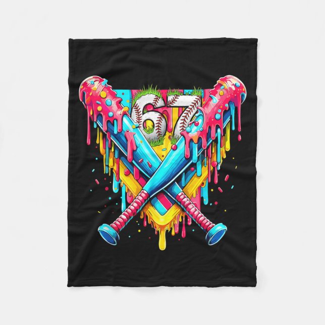 Manta Polar Baseball Ice Cream Drip Number 67 Player 67th Birt (Anverso)