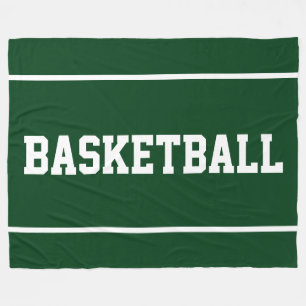 Manta Polar BASKETBALL Atletismo Franjas de Texto en Verde Pro
