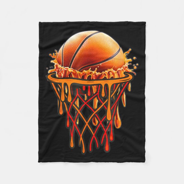 Manta Polar Basketball Drip Graphic, Basketball Funny Bruh Gif (Anverso)