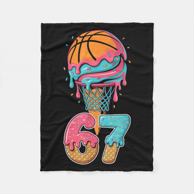 Manta Polar Basketball Drip Number 67 Player 67th Birthday Ice (Anverso)