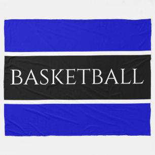 Manta Polar BASKETBALL Fun Athletic Blue White Stripes