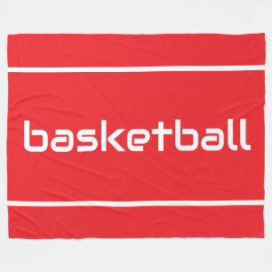 Manta Polar BÁSQETBOL Tiras Elegantes y Divertidas Deporte Sob