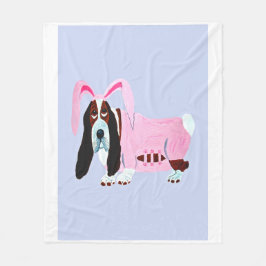 Manta Polar Basset Hound in bunny costume