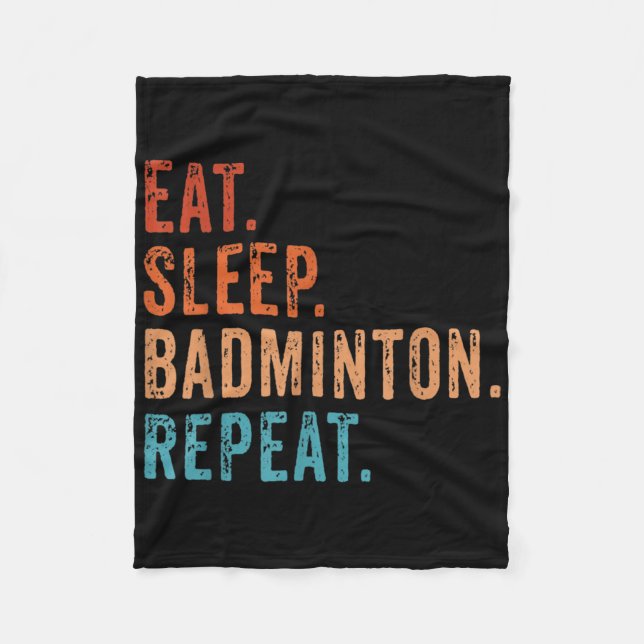 Manta Polar Bastinton de sueño de comerse Badminton de repetic (Anverso)