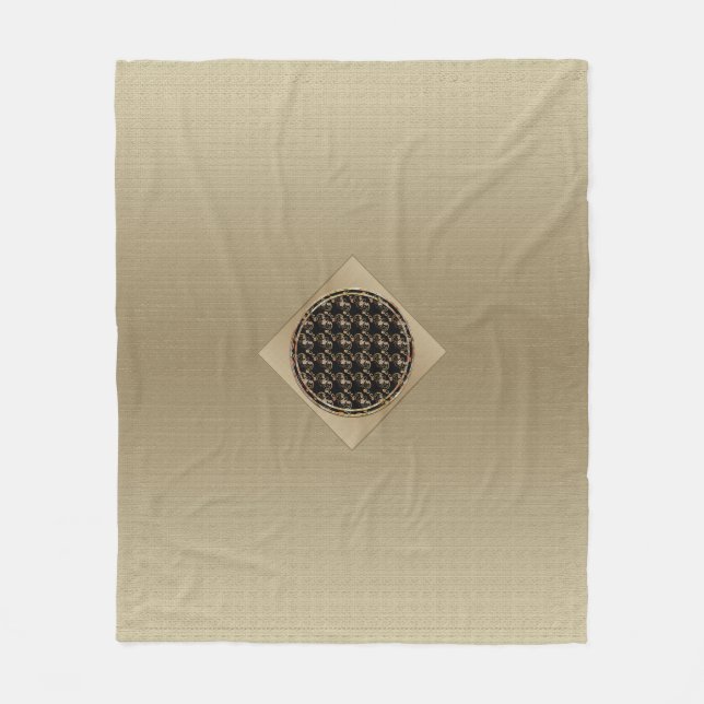 Manta Polar Bat Chinese Symbol Fleece Blanket (Anverso)