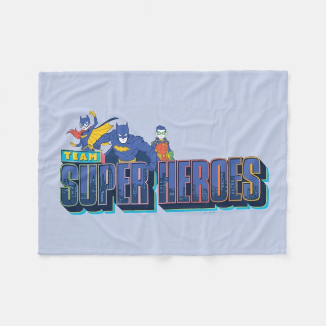 Manta Polar Batman | Superhéroes de equipo (Frente (Horizontal))