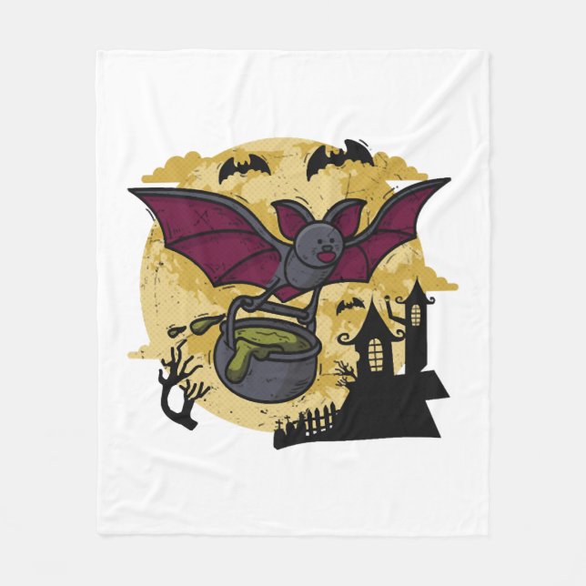 Manta Polar Batmouse. Ratón gracioso con alas de murciélago. H (Anverso)