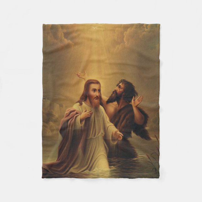 Manta Polar Bautismo de Jesucristo (Anverso)