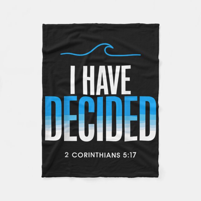 Manta Polar Bautismo que he decidido bautizar (Anverso)