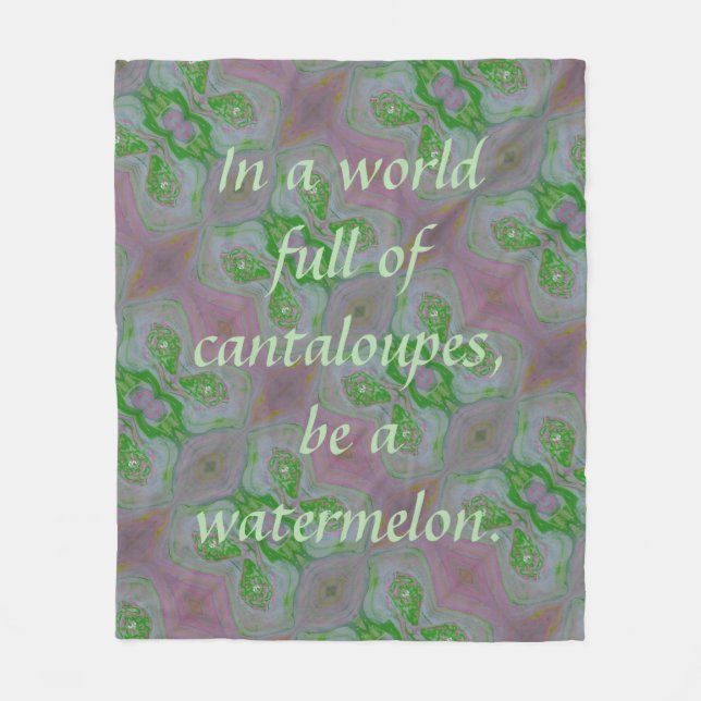 Manta Polar Be a Watermelon Fleece Blanket (Anverso)