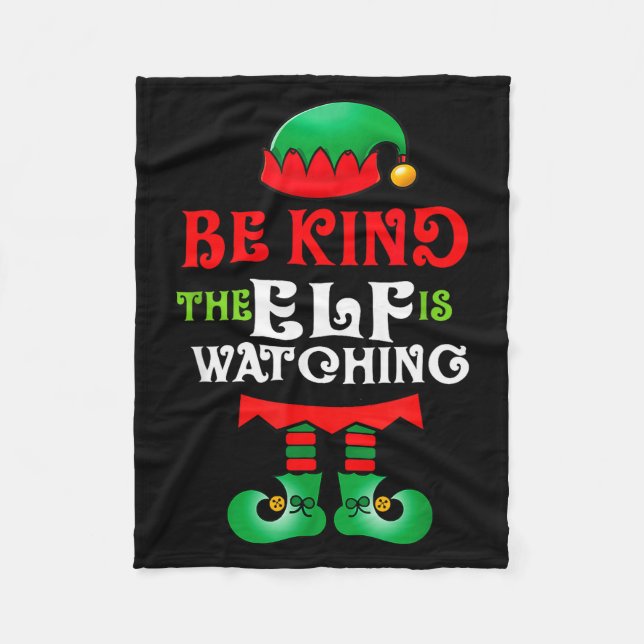 Manta Polar Be Kind Teacher Elf Christmas Anti Bullying Kindne (Anverso)
