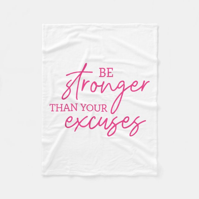 Manta Polar Be Stronger Than Your Excuses Shirt Workou Women M (Anverso)
