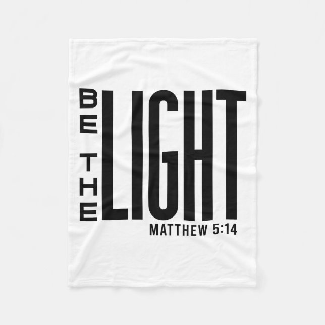 Manta Polar Be The Light - Christian Faith, Inspirational Bibl (Anverso)