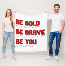 Manta Polar "Be You" Motivation Fleece Blanket