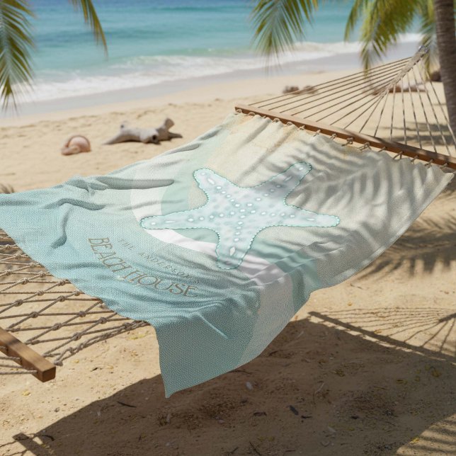 Manta Polar Beach House Nautical Starfish Aqua Blue ID623 (Subido por el creador)