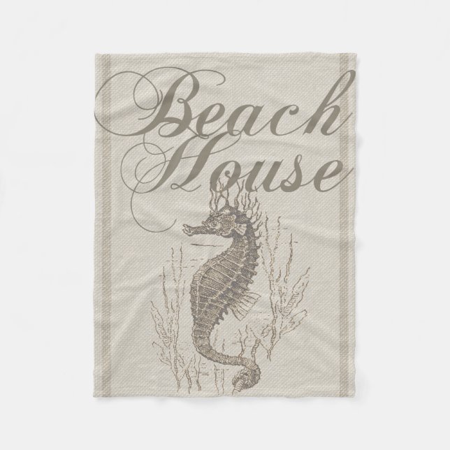 Manta Polar Beach House Seahorse Seashore (Anverso)