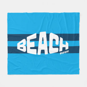 Manta Polar Beach Please Aqua & Navy Blue Strike