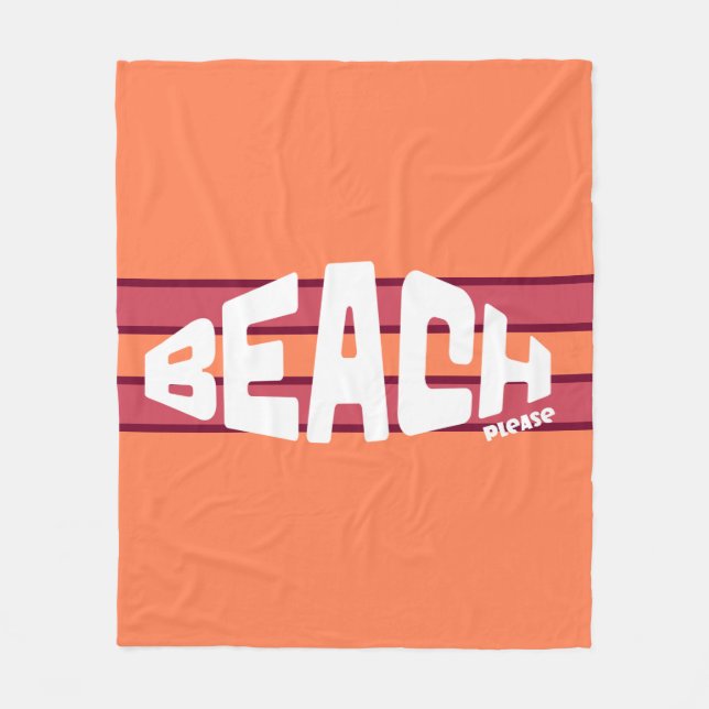 Manta Polar Beach Please Coral & Pink Strike (Anverso)