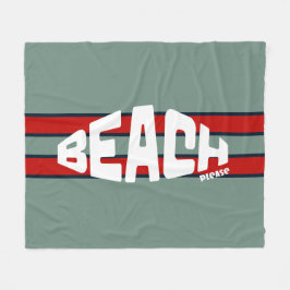 Manta Polar Beach Please Dusty Blue and Red